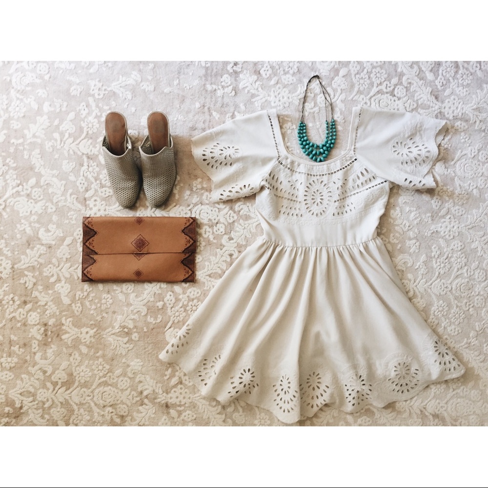 Cream “Staring at Stars” dress